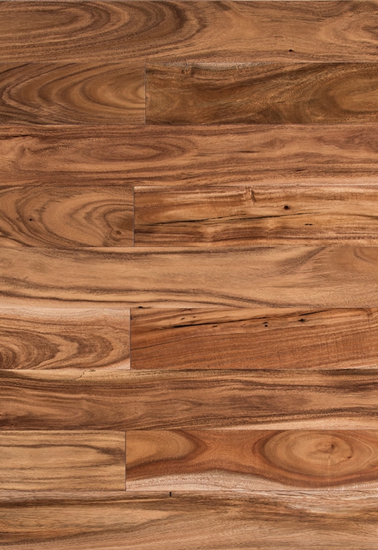 Liten blad Acacia 90 flatt massivt tregulv