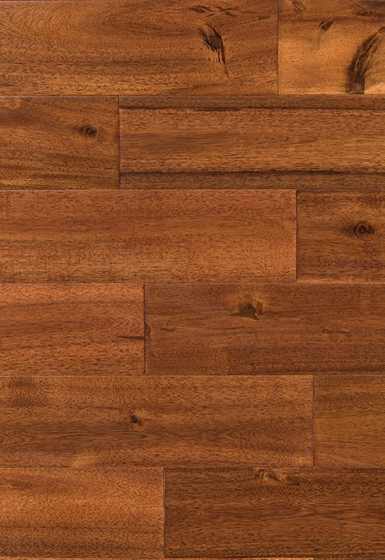 Big Leaf Acacia 90 (120) Håndskrapet ulykkelig massivtre gulv